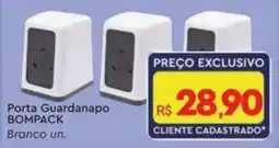 Komprao Atacadista Porta Guardanapo Bompak Branco un. oferta
