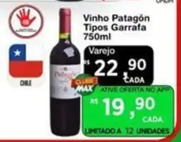 Max Atacadista Vinho Patagón Tipos Garrafa oferta