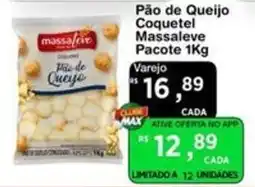 Max Atacadista Pão de Queijo Coquetel Massasleve oferta