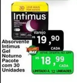 Max Atacadista Absorvente intimus gel noturno oferta