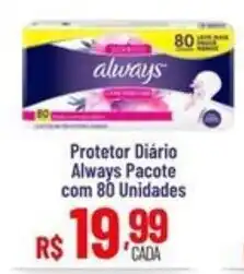 Max Atacadista Protetor Diário Always Pacote oferta