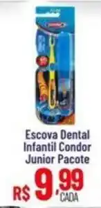 Max Atacadista Escova Dental Infantil Condor Junior Pacote oferta