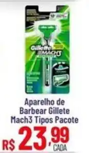 Max Atacadista Aparelho de Barbear Gillette Mach3 Tipos Pacote oferta