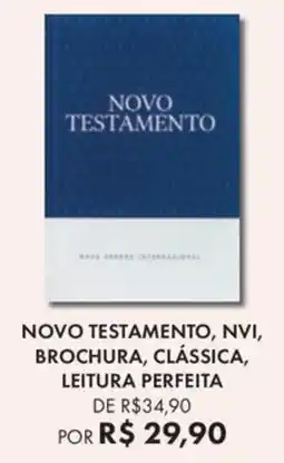 Livraria Leitura Novo testamento, nvi, brochura, clássica oferta