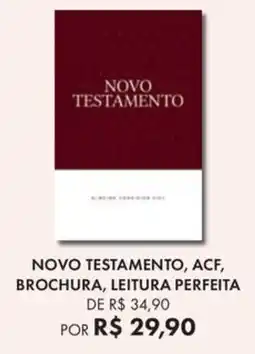 Livraria Leitura Novo testamento, acf, brochura, leitura perfeita oferta