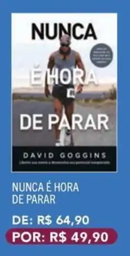 Livraria Leitura Nunca é hora de parar oferta