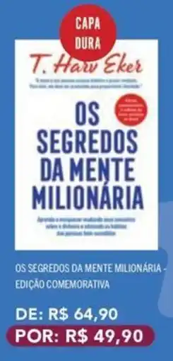 Livraria Leitura os segredos da mente milionária - edição comemorativa oferta
