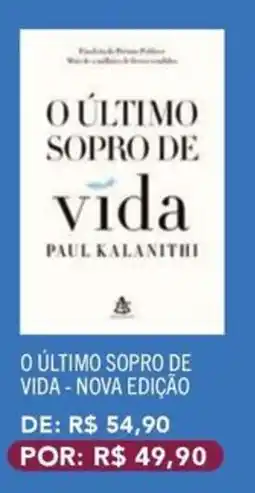 Livraria Leitura o último sopro de vida - nova edição oferta