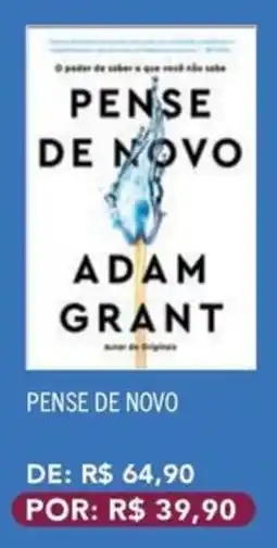 Livraria Leitura Pense de novo oferta