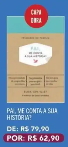 Livraria Leitura pai, me conta a sua história? oferta