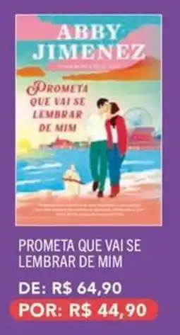 Livraria Leitura prometa que vai se lembrar de mim oferta