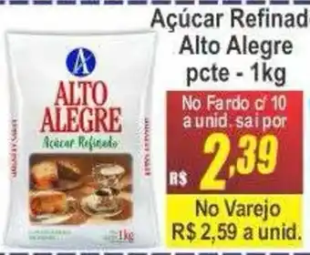 Serrano Supermercado Açúcar Refinado Alto Alegre oferta
