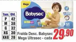 Serrano Supermercado Fralda desc. babysec mega ultrasec oferta