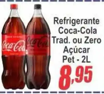Serrano Supermercado Refrigerante Coca-Cola Trad. ou Zero Açúcar oferta