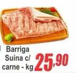 Serrano Supermercado Barriga Suína c/ carne oferta