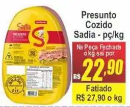 Serrano Supermercado Presunto cozido sadia oferta