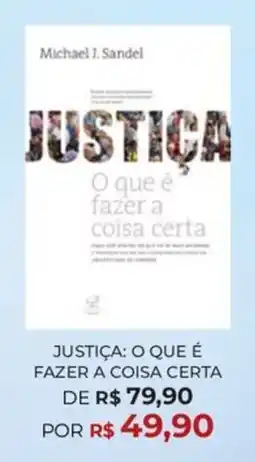Livraria Leitura Justiça: o que é fazer a coisa certa oferta