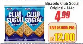 Serrano Supermercado Biscoito club social original oferta