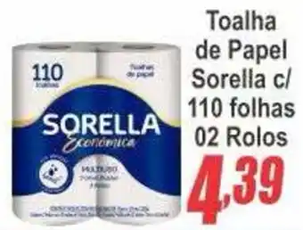 Serrano Supermercado Toalha de papel sorella c/ 110 folhas oferta