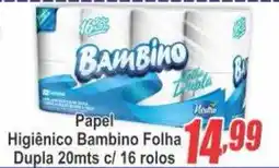 Serrano Supermercado Papel Higiênico Bambino Folha Dupla oferta