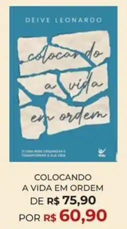 Livraria Leitura Colocando a vida em ordem oferta