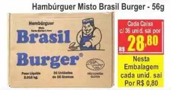 Serrano Supermercado Hambúrguer Misto Brasil Burger oferta