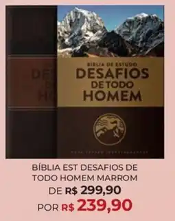 Livraria Leitura Bíblia est desafios de todo homem marrom oferta
