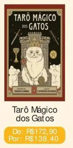 Livraria Leitura Tarô Mágico dos Gatos oferta