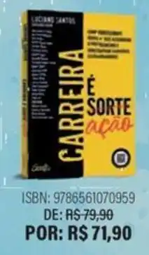 Livraria Leitura carreira é sorte ação oferta