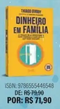 Livraria Leitura dinheiro em família oferta