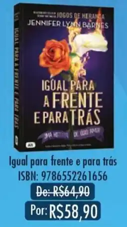Livraria Leitura igual para frente e para trás oferta