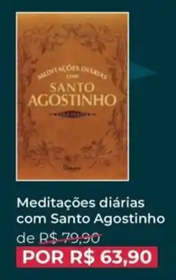 Livraria Leitura Meditações diárias com santo agostinho oferta