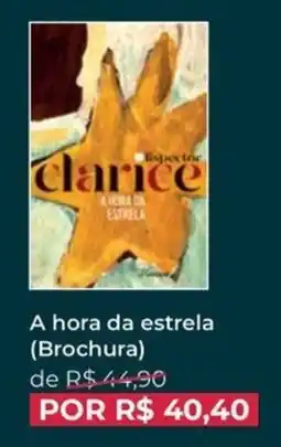 Livraria Leitura A hora da estrela oferta