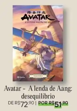 Livraria Leitura Avatar - A lenda de Aang: desequilíbrio oferta