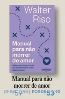 Livraria Leitura Manual para não morrer de amor oferta