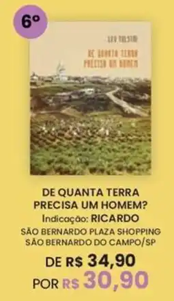Livraria Leitura De quanta terra precisa um homem? oferta