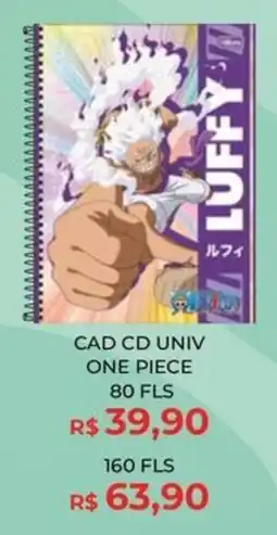 Livraria Leitura cad cd univ one piece oferta