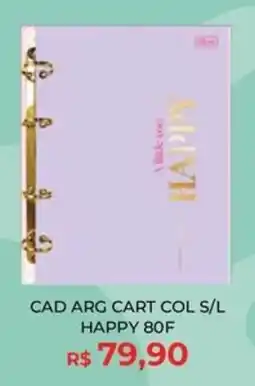 Livraria Leitura cad arg cart col s/l happy 80f oferta