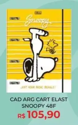 Livraria Leitura cad arg cart elast snoopy 48f oferta