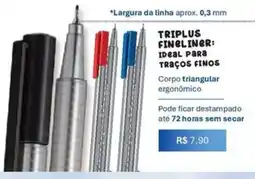 Livraria Leitura Triplus fineliner: ideal para traços finos oferta