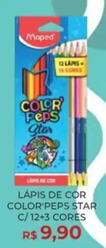 Livraria Leitura lápis de cor color peps star oferta