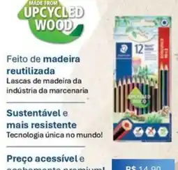 Livraria Leitura Lápis de cor madeira reutilizada oferta