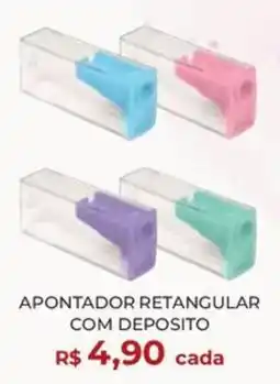 Livraria Leitura apontador retangular com deposito oferta