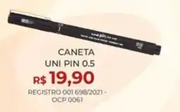 Livraria Leitura caneta uni pin 0.5 oferta