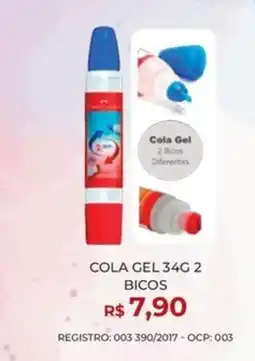 Livraria Leitura Cola gel 34g 2 bicos oferta