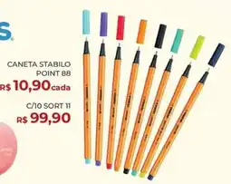 Livraria Leitura Caneta stabilo point 88 oferta