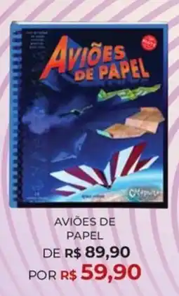 Livraria Leitura aviões de papel oferta