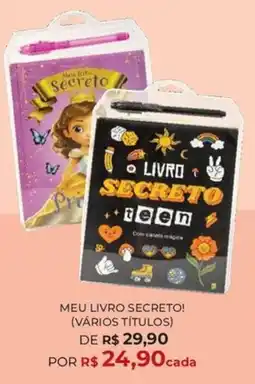 Livraria Leitura meu livro secreto! (vários títulos) oferta