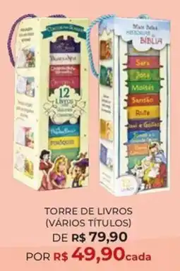 Livraria Leitura Torre de livros (vários títulos) oferta