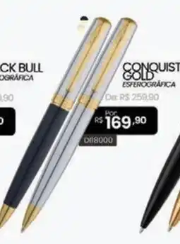 Livraria Leitura Conquist gold esferográfica oferta